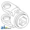 A & I Products Inboard Yoke, used w/ S4 & S4GA Profile Tubing 5" x4" x4" A-W097133 - alternate 2